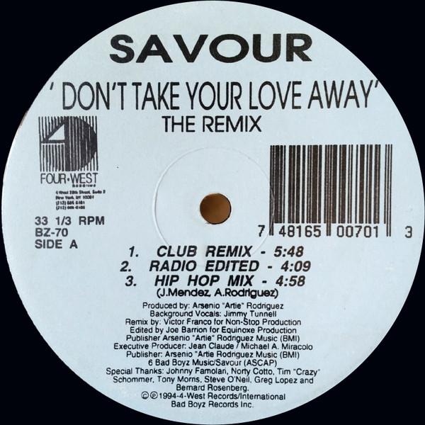 Don't Take Your Love Away - The Remix