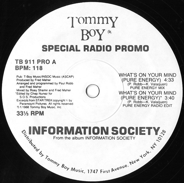 What's On Your Mind (Pure Energy) (Special Radio Promo)