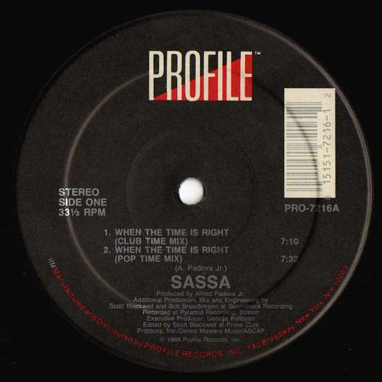 When The Time Is Right by Sassa